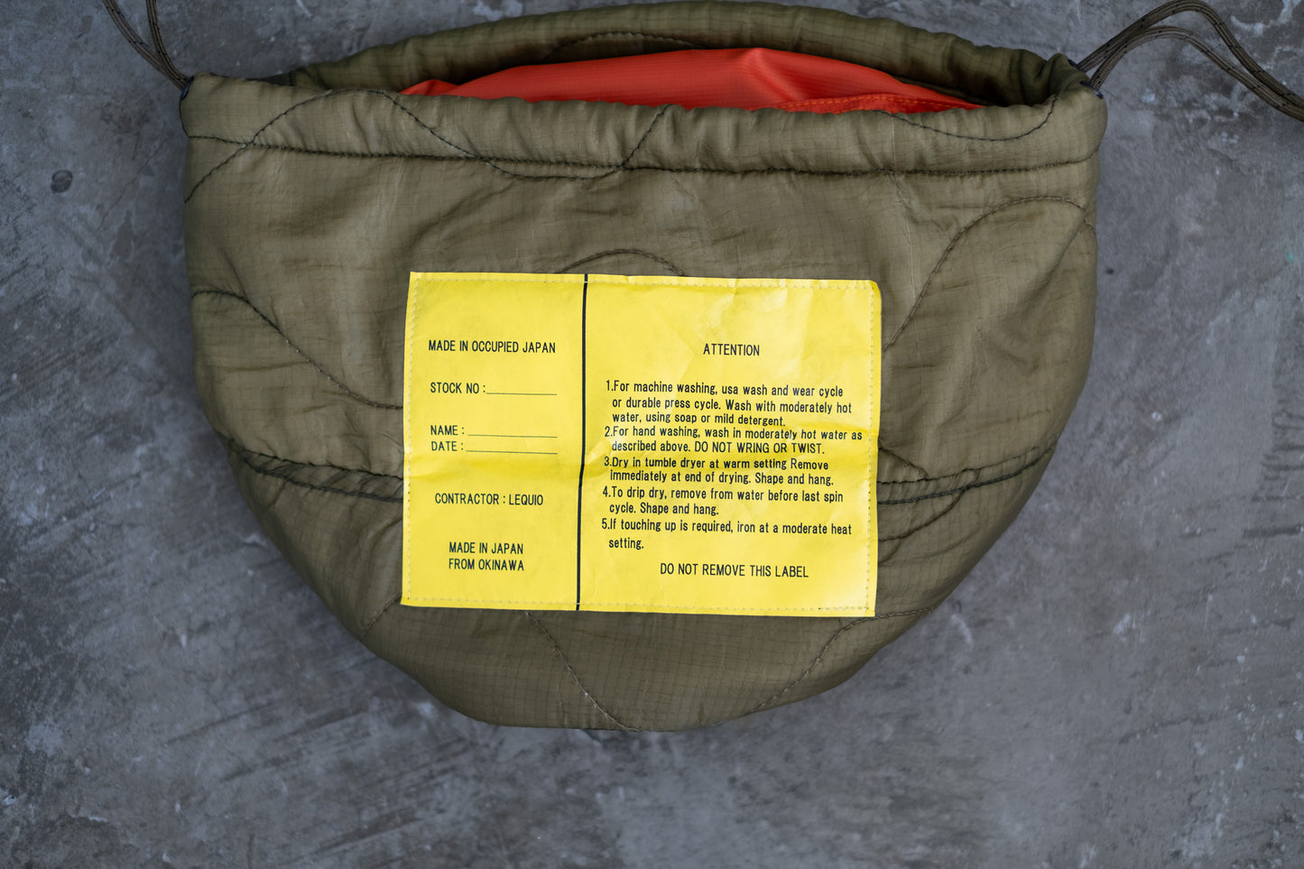 PERSONAL EFFECTS BAG with OLD WAPPEN①