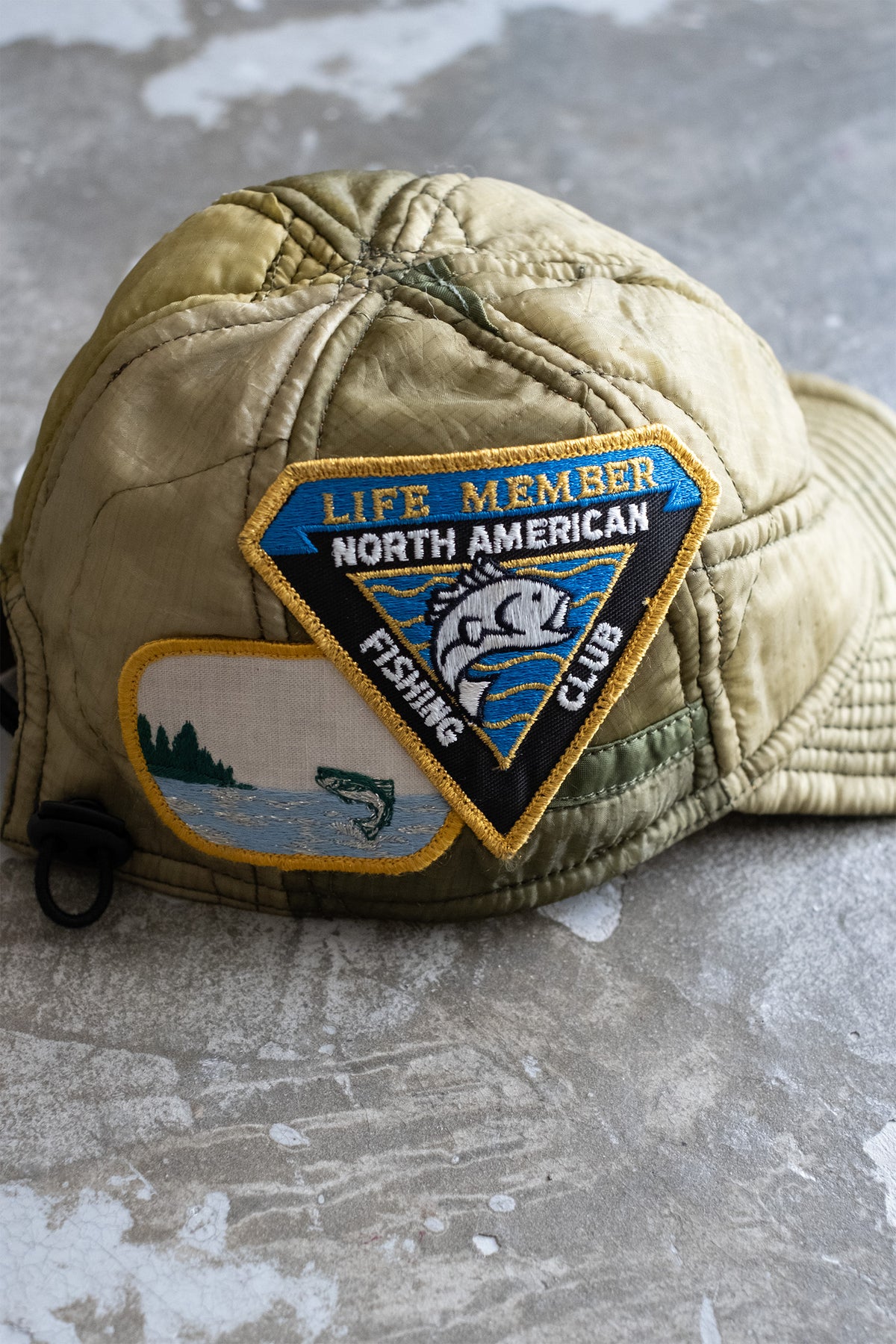 FOLD CAP U.S QUILT LINER with OLD WAPPEN①
